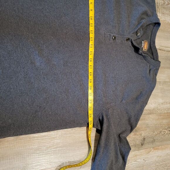 The Foundry Company Long Sleeved Henley Tee Shirt Regular Fit Men's Size XXL - Picture 5 of 6